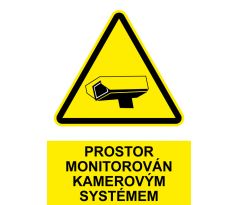 Samostatná značka - Prostor monitorován kamerovým systémem