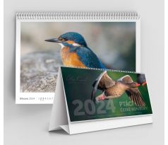 Sada - stolní i nástěnný kalendář "Ptáci 2024"