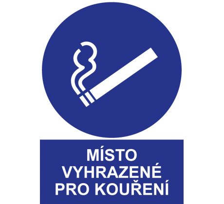 Samostatná značka - Místo vyhrazené pro kouření