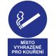 Samostatná značka - Místo vyhrazené pro kouření