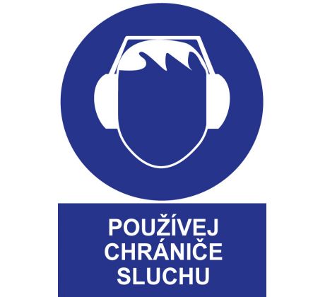 Samostatná značka - Používej chrániče sluchu