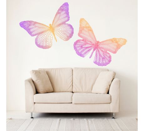 Samolepka na zeď - Color Butterfly