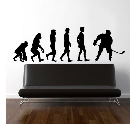 Samolepka na zeď - Hokejová evoluce