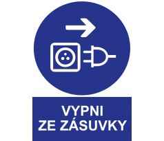 Samostatná značka - Vypni ze zásuvky