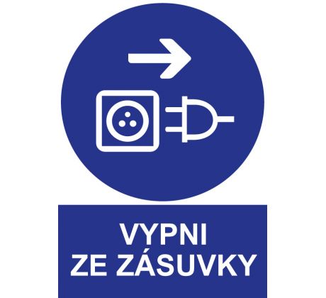 Samostatná značka - Vypni ze zásuvky