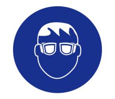 Samostatná značka symbolu - Ochranné brýle