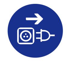 Samostatná značka symbolu - Vypni ze zásuvky