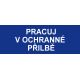 Samostatná textová značka - Pracuj v ochranné přilbě