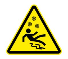 Samostatná značka symbolu - Chodník se v zimě neudržuje