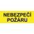 Samostatná textová značka - Nebezpečí požáru