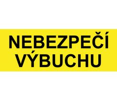 Samostatná textová značka - Nebezpečí výbuchu