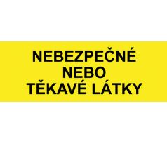 Samostatná textová značka - Nebezpečné nebo těkavé látky