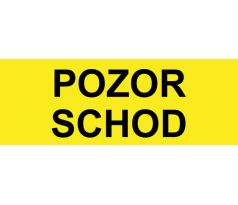 Samostatná textová značka - Pozor schod