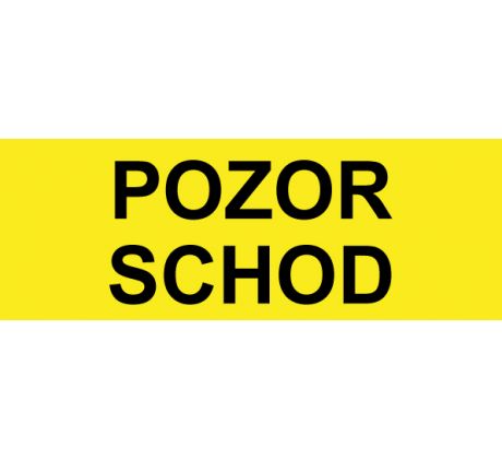 Samostatná textová značka - Pozor schod