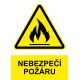 Samostatná značka - Nebezpečí požáru