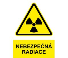 Samostatná značka - Nebezpečná radiace