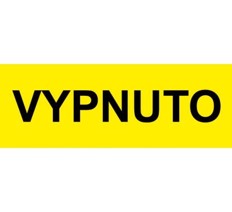 Samostatná značka - Vypnuto