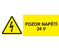 Samostatná značka - Pozor napětí 24V