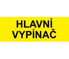 Samostatná značka - Hlavní vypínač