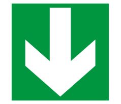 Samostatná značka symbolu - Směr dolů