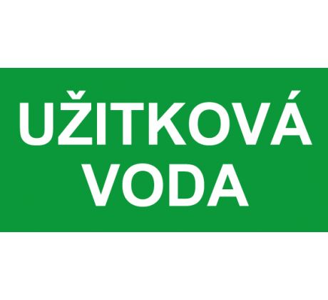 Samostatná textová značka - Užitková voda