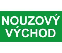 Samostatná textová značka - Nouzový východ