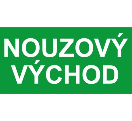 Samostatná textová značka - Nouzový východ