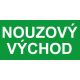 Samostatná textová značka - Nouzový východ