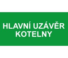 Samostatná textová značka - Hlavní uzávěr kotelny