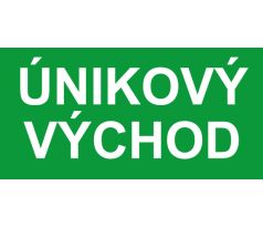 Samostatná textová značka - Únikový východ