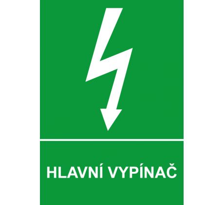 Samostatná značka - Hlavní vypínač