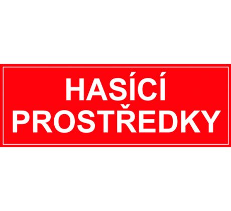 Samostatná textová značka - Hasící prostředky