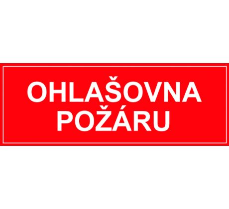 Samostatná textová značka - Ohlašovna požáru