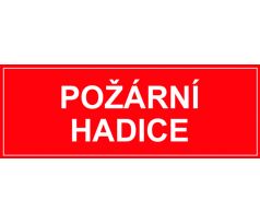 Samostatná textová značka - Požární hadice