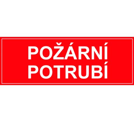 Samostatná textová značka - Požární potrubí