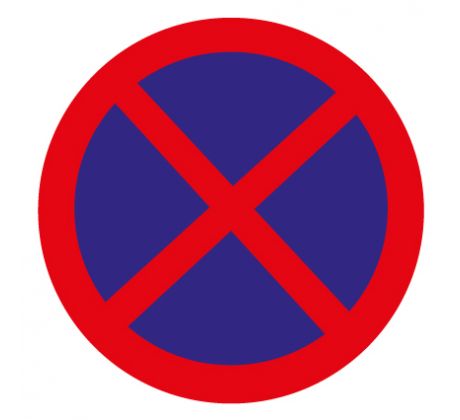 Samostatná značka symbolu - Zákaz stání / parkování