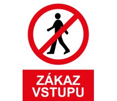 Samostatná značka - Zákaz vstupu