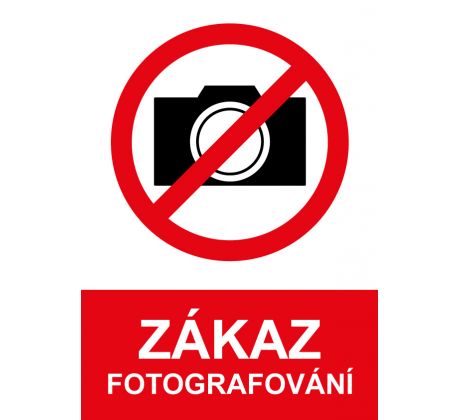 Samostatná značka - Zákaz fotografování