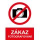 Samostatná značka - Zákaz fotografování