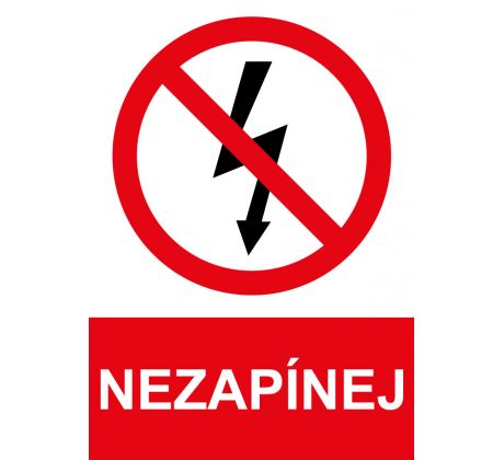 Samostatná značka - Nezapínej