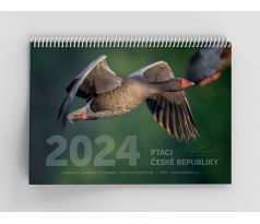 Nástěnný kalendář "Ptáci České republiky 2024"