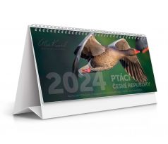Stolní kalendář "Ptáci České republiky 2024" 2+1 ZDARMA